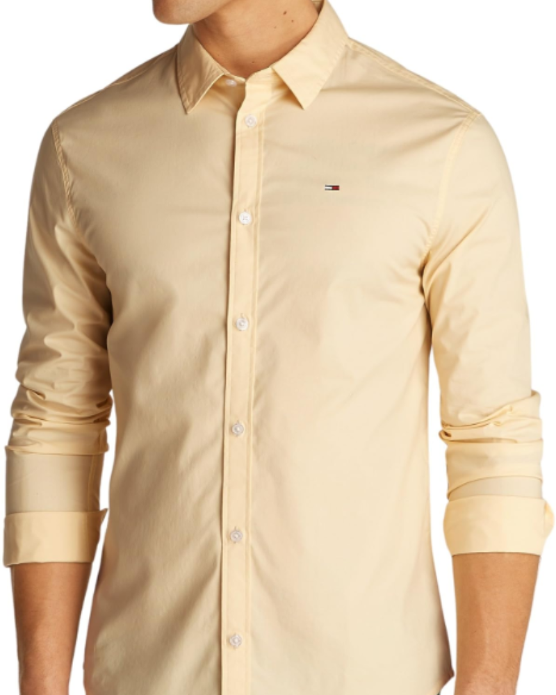 Lennon Men's Organic Cotton Blend Shirt – Slim Fit Long Sleeve Poplin Shirt