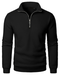 Benson Men's Quarter Zip Fleece Sweatshirt – Polar Fleece Pullover with Front Pocket