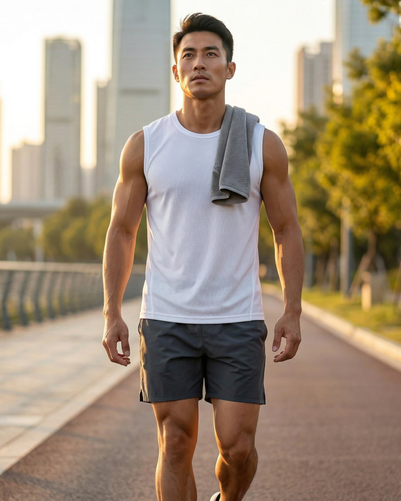 Lachlan Men's Compression Sports Vest – Sleeveless Performance Training Top