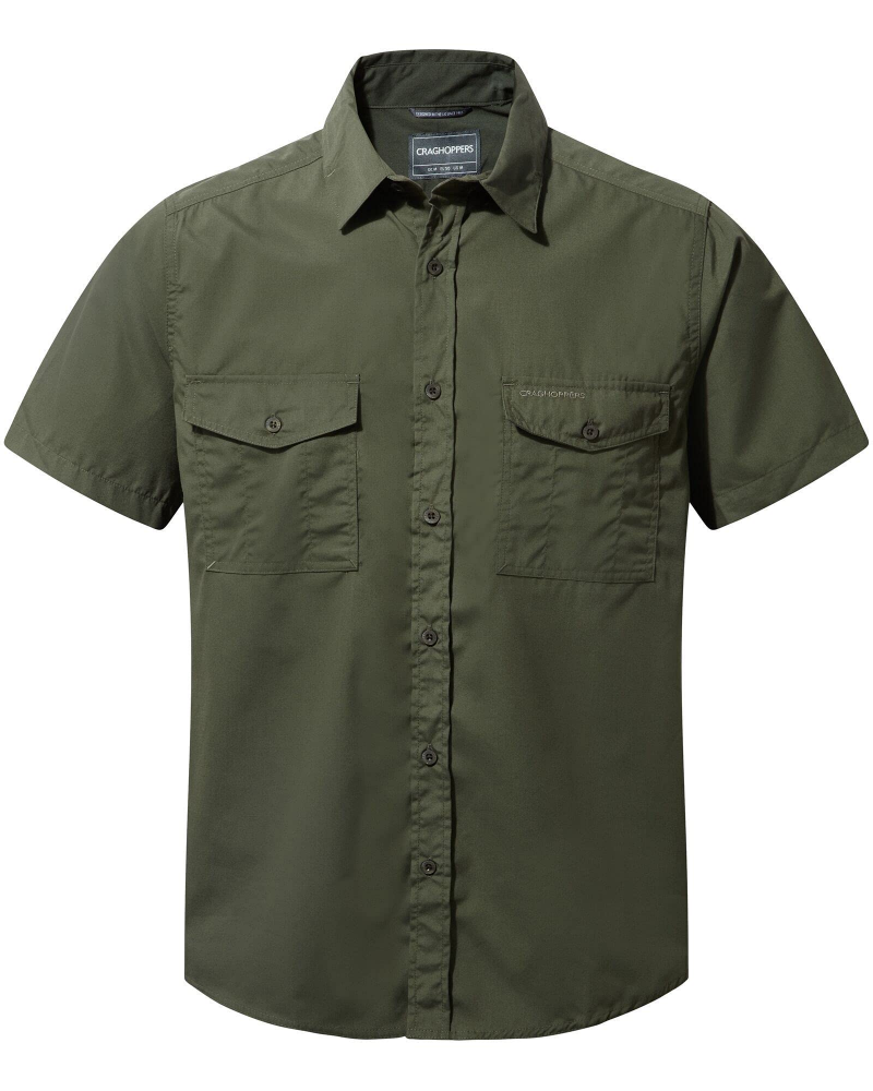 Reece Men's Outdoor Trail Shirt – Recycled Cotton Blend Short Sleeve Hiking Shirt