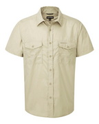 Reece Men's Outdoor Trail Shirt – Recycled Cotton Blend Short Sleeve Hiking Shirt