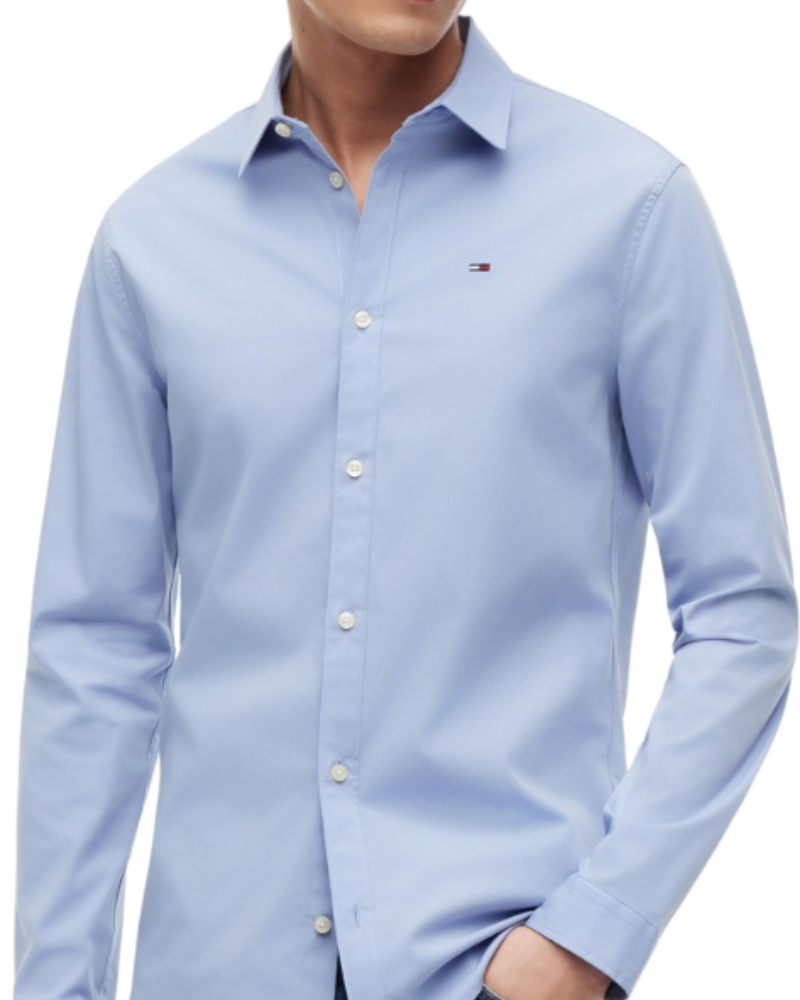 Lennon Men's Organic Cotton Blend Shirt – Slim Fit Long Sleeve Poplin Shirt