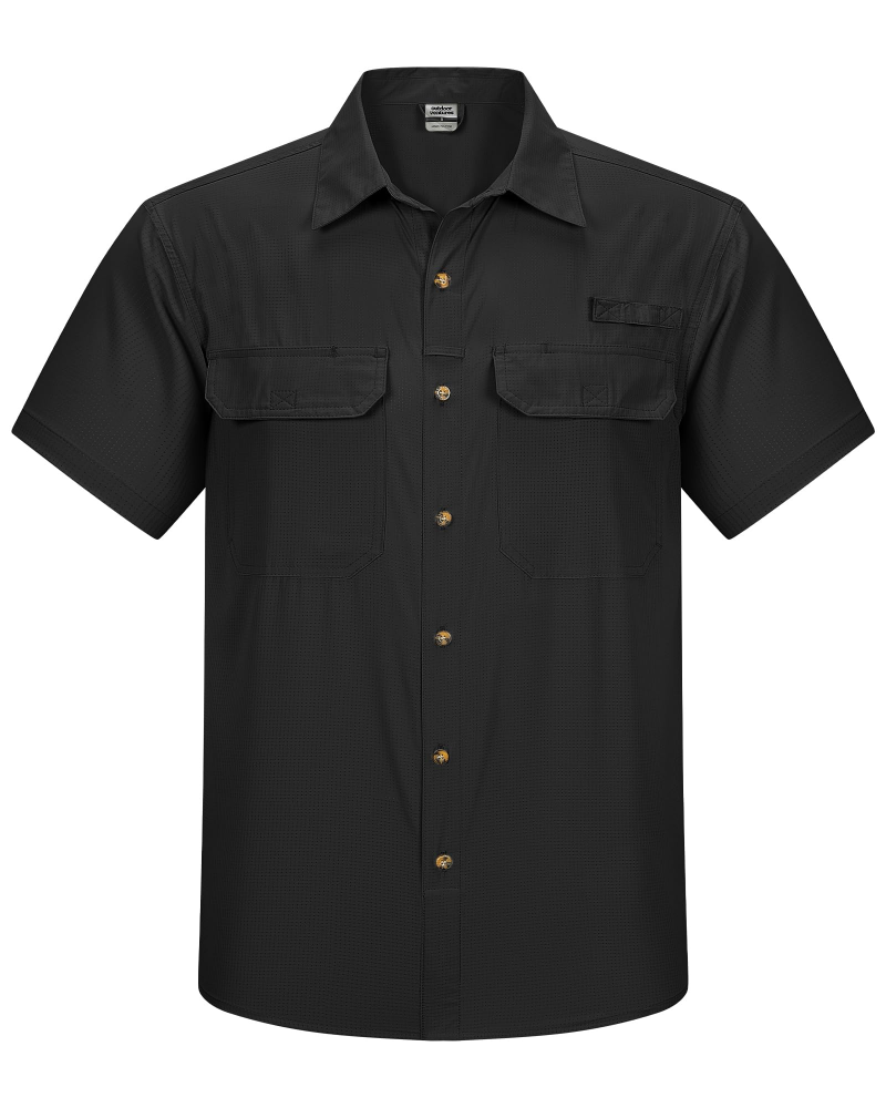 Trevor Men's UPF 50+ Outdoor Shirt – Short Sleeve Quick-Dry Hiking Fishing Shirt