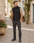Darren Men's Fleece Gilet – Full Zip Sleeveless Body Warmer with Stand Collar