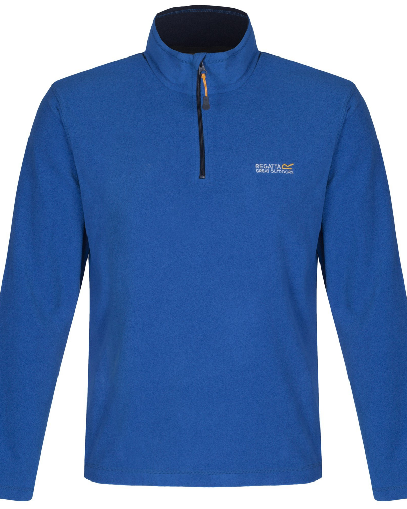 Flynn Men's Quarter Zip Fleece Pullover – Recycled Polyester Lightweight Jumper