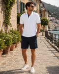 Declan Men's Polo Shirt – Quick Dry Short Sleeve Contrast Trim Polo