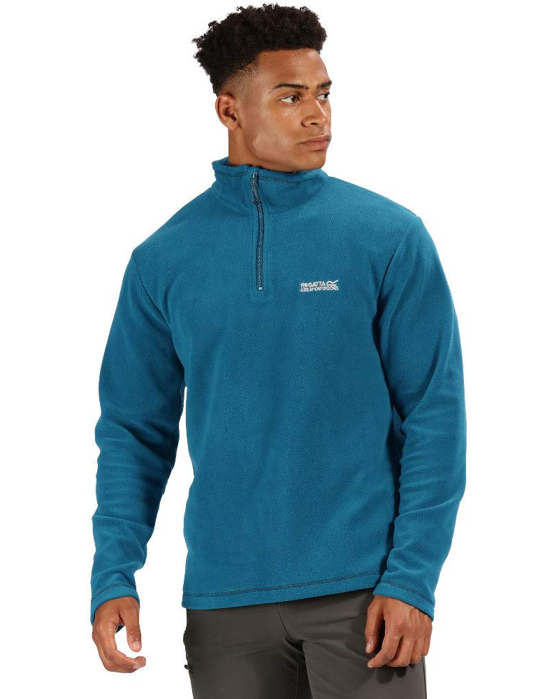Kieran Men's Quarter Zip Fleece Pullover – Recycled Polyester Outdoor Sweatshirt