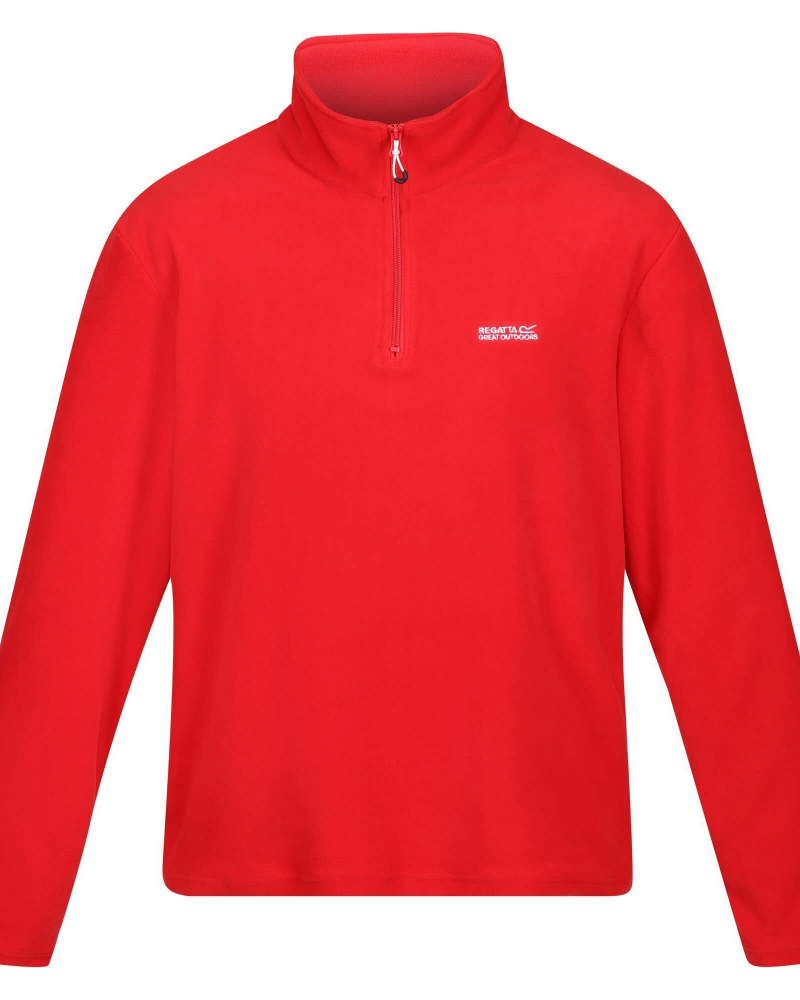 Flynn Men's Quarter Zip Fleece Pullover – Recycled Polyester Lightweight Jumper