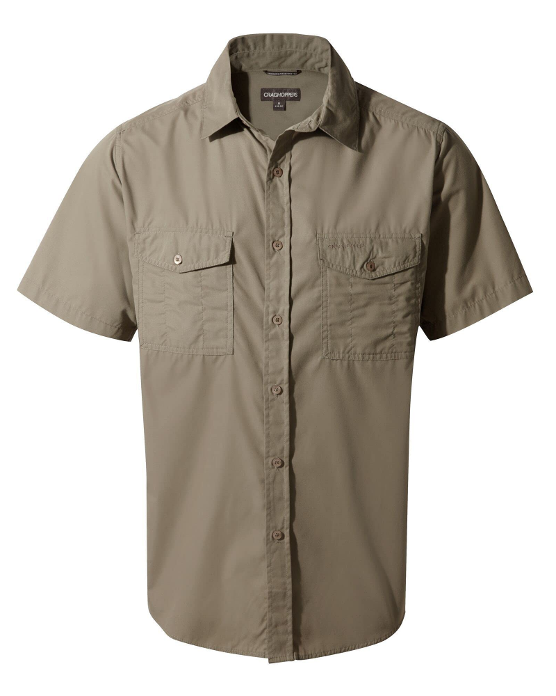 Reece Men's Outdoor Trail Shirt – Recycled Cotton Blend Short Sleeve Hiking Shirt
