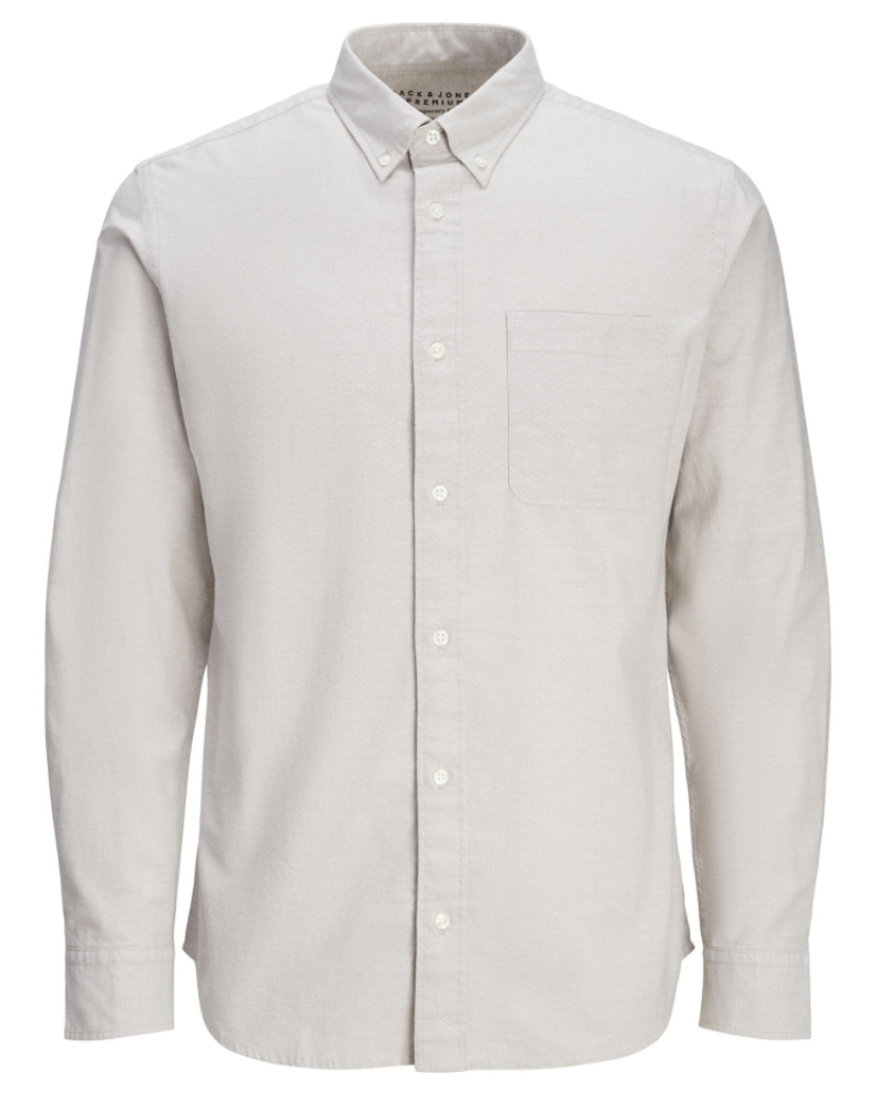 Elliis Men's Organic Cotton Oxford Shirt – Long Sleeve Button-Down Casual Shirt