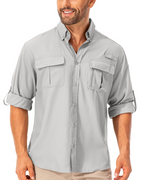 Camden Men's UPF50+ Fishing Shirt – Quick-Dry Long Sleeve Outdoor Shirt