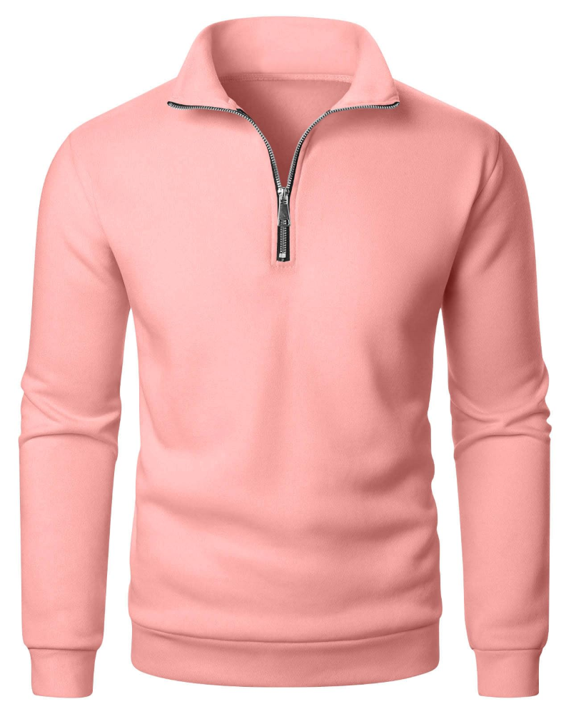 Benson Men's Quarter Zip Fleece Sweatshirt – Polar Fleece Pullover with Front Pocket