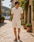 Graham Men's Polo Shirt – Classic Short Sleeve Collared Button Polo