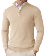 Holden Men's Quarter Zip Knit Sweater – Slim Fit Mock Neck Pullover