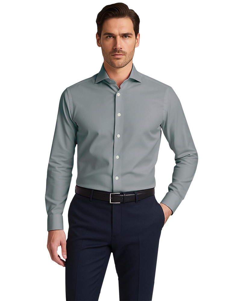 Colin Men's Cotton Blend Formal Shirt – Long Sleeve Regular Fit Button-Down Shirt