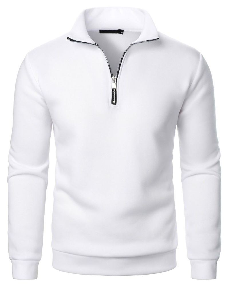 Benson Men's Quarter Zip Fleece Sweatshirt – Polar Fleece Pullover with Front Pocket