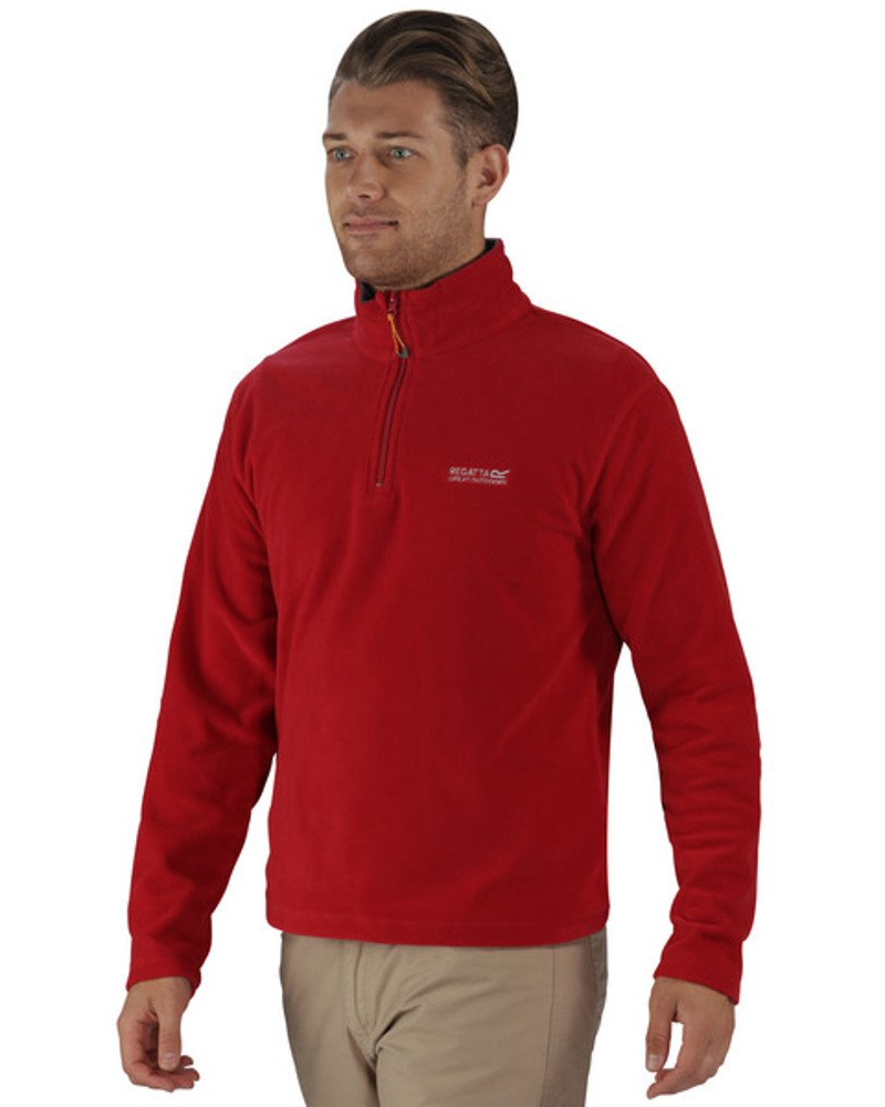 Kieran Men's Quarter Zip Fleece Pullover – Recycled Polyester Outdoor Sweatshirt