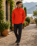 Kieran Men's Quarter Zip Fleece Pullover – Recycled Polyester Outdoor Sweatshirt