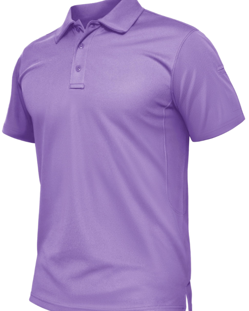 Darren Men's Performance Polo Shirt – Quick Dry 3 Button Work & Golf Polo