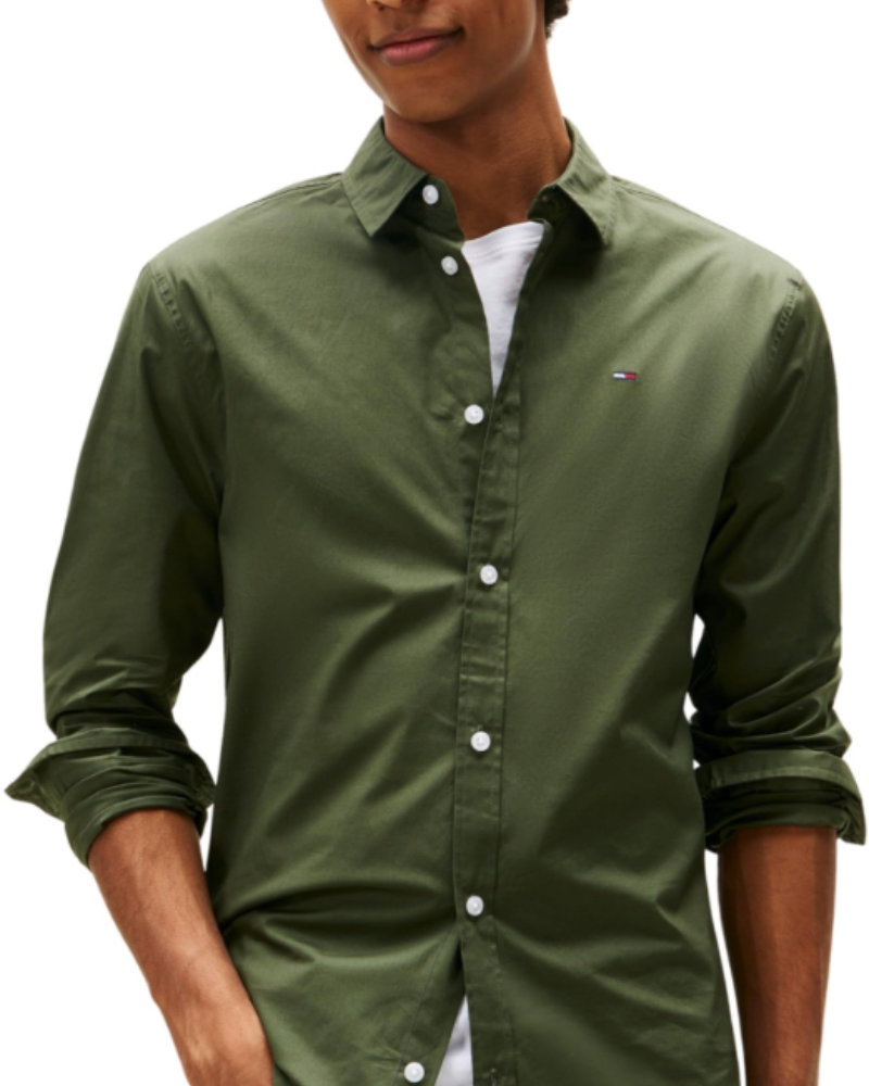 Lennon Men's Organic Cotton Blend Shirt – Slim Fit Long Sleeve Poplin Shirt