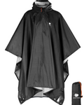 Simon Men's Rain Poncho – Waterproof Packable Hooded Outdoor Cape with TPU Coating