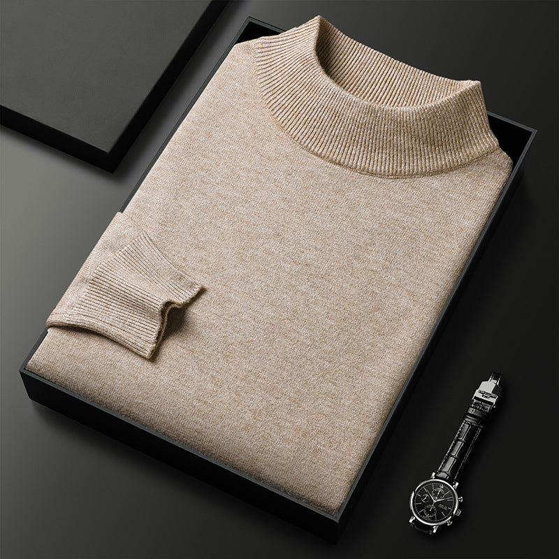 Oliver Men's Half Neck Jumper – Soft Knit Smart Casual Winter Pullover