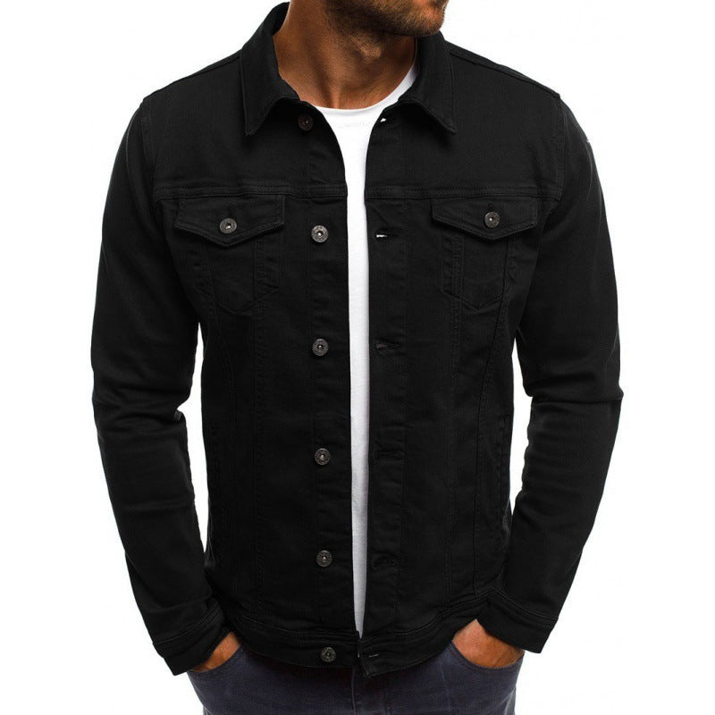 Cormac Men's Denim Jacket – Button Front, Chest Pockets & Classic Urban Fit