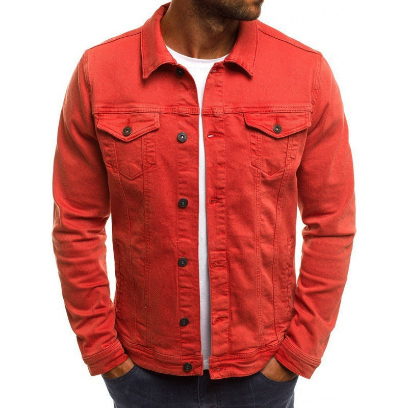 Cormac Men's Denim Jacket – Button Front, Chest Pockets & Classic Urban Fit