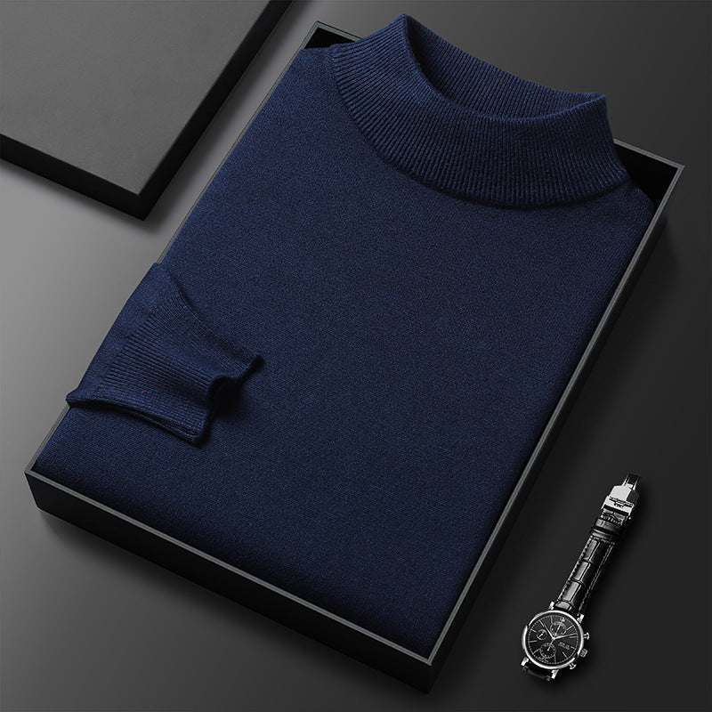 Oliver Men's Half Neck Jumper – Soft Knit Smart Casual Winter Pullover
