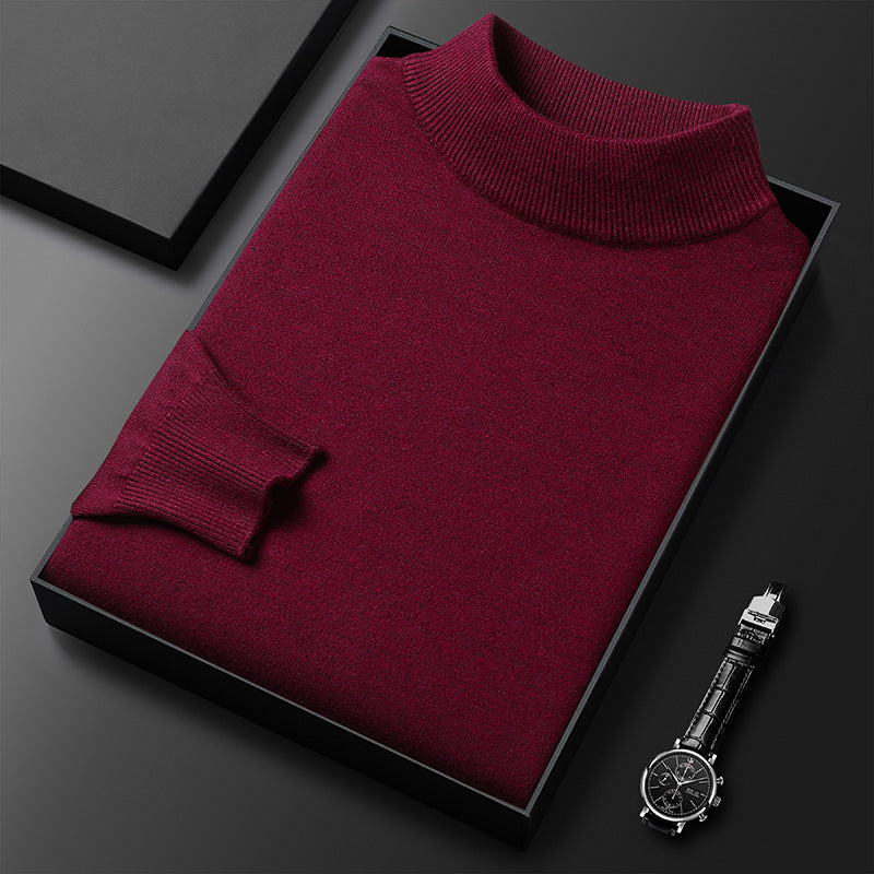 Oliver Men's Half Neck Jumper – Soft Knit Smart Casual Winter Pullover