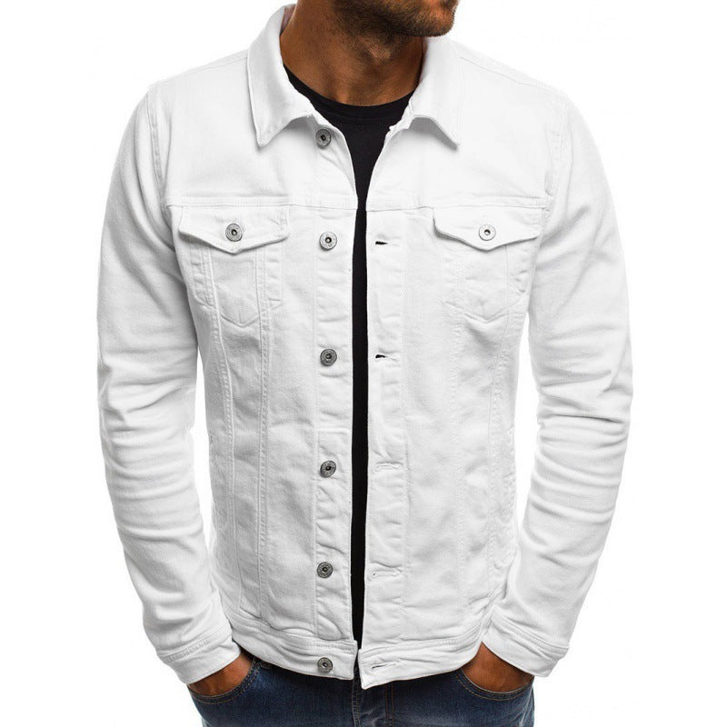 Cormac Men's Denim Jacket – Button Front, Chest Pockets & Classic Urban Fit