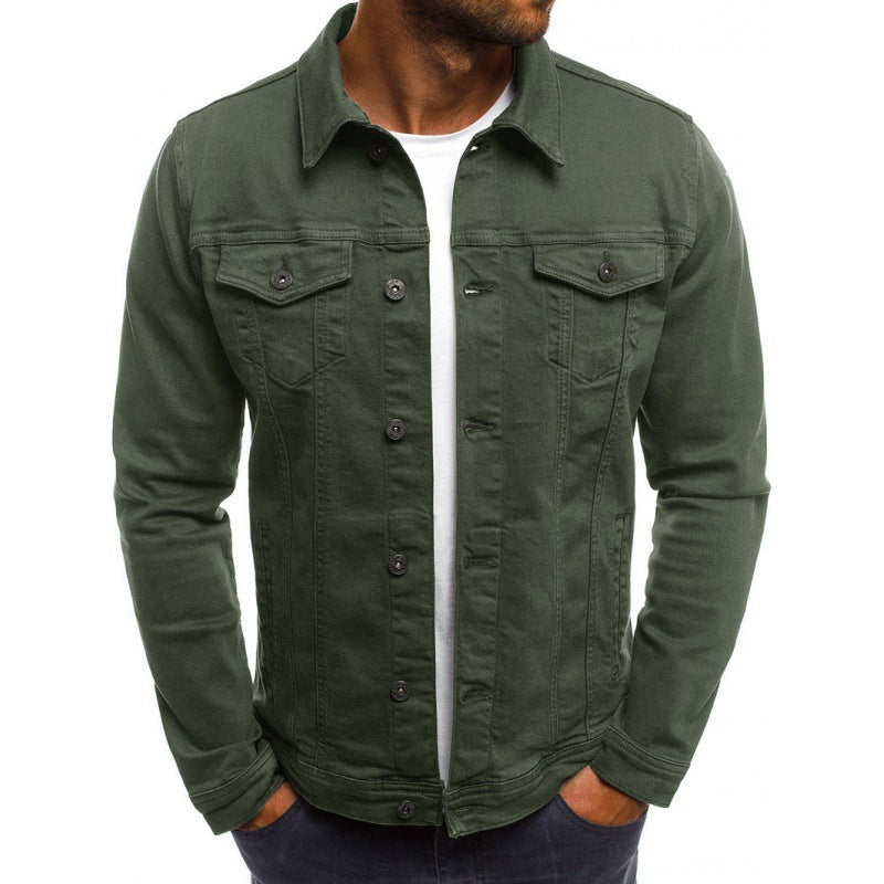 Cormac Men's Denim Jacket – Button Front, Chest Pockets & Classic Urban Fit
