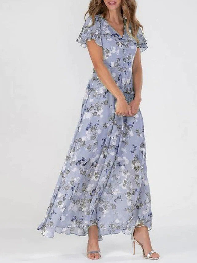 Agreta Women's Fitted Midi Dress – Elegant Woven Fabric & Timeless Silhouette