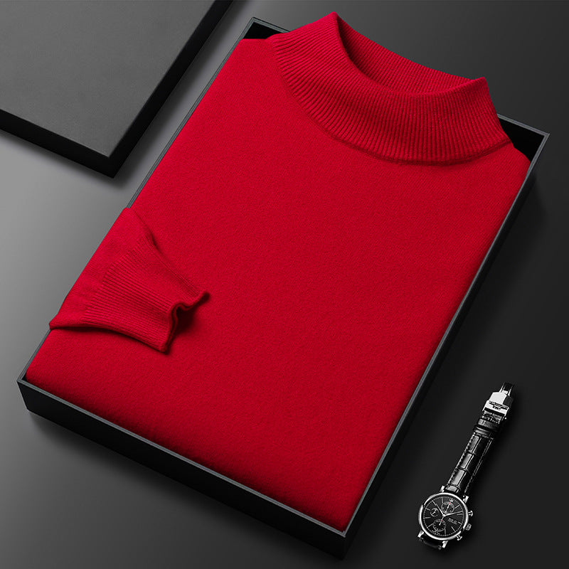 Oliver Men's Half Neck Jumper – Soft Knit Smart Casual Winter Pullover