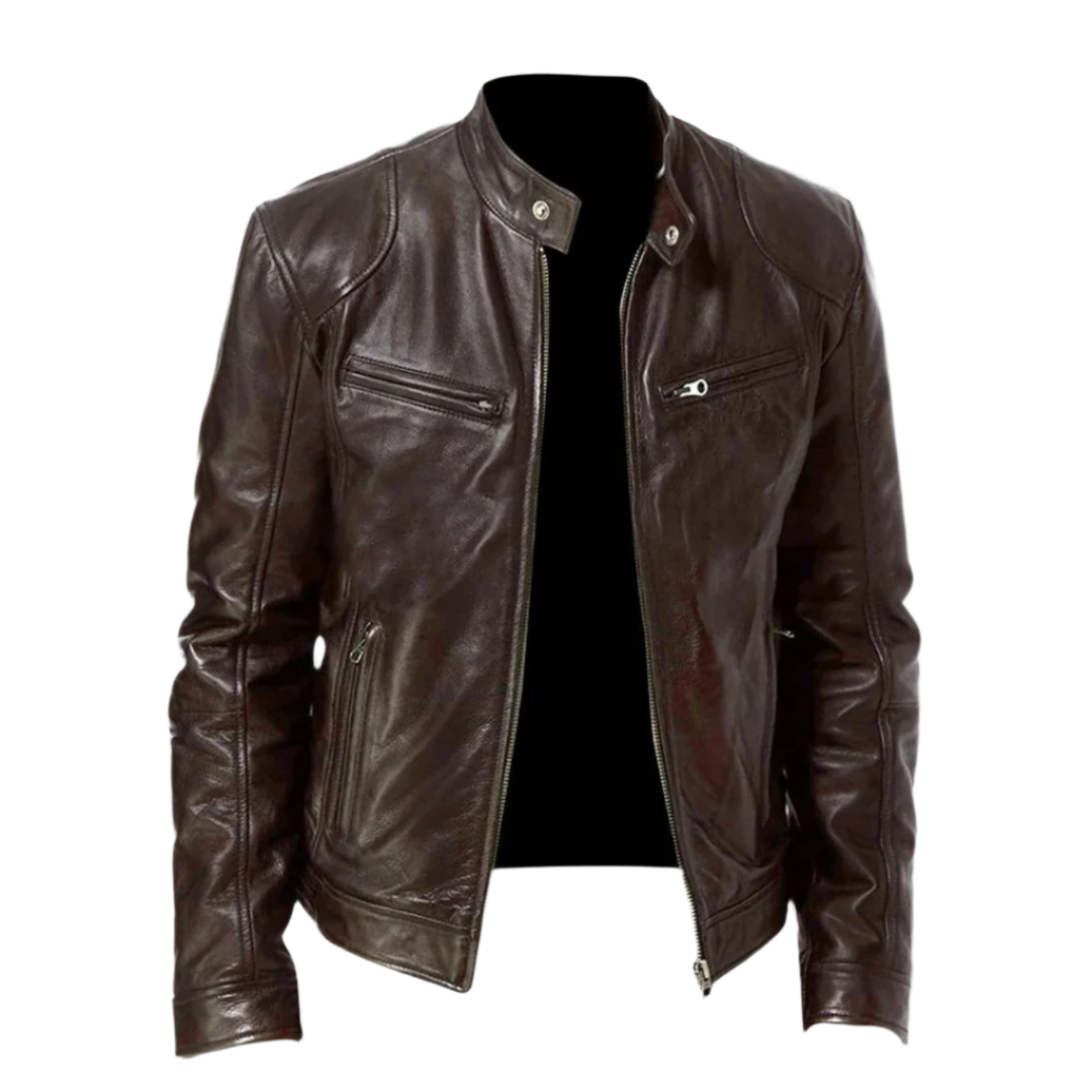 Grayson Men's Leather Jacket – Premium Genuine Leather Smart Casual Coat