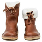 Beatrice Women's Faux Fur Boots – Slip On Winter Ankle Boots with Non Slip Sole