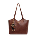 Hannah Women's Vegan Leather Tote Bag – Vintage Finish, Spacious Design & Charm