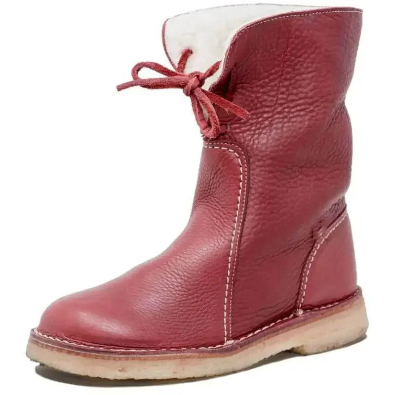 Beatrice Women's Faux Fur Boots – Slip On Winter Ankle Boots with Non Slip Sole