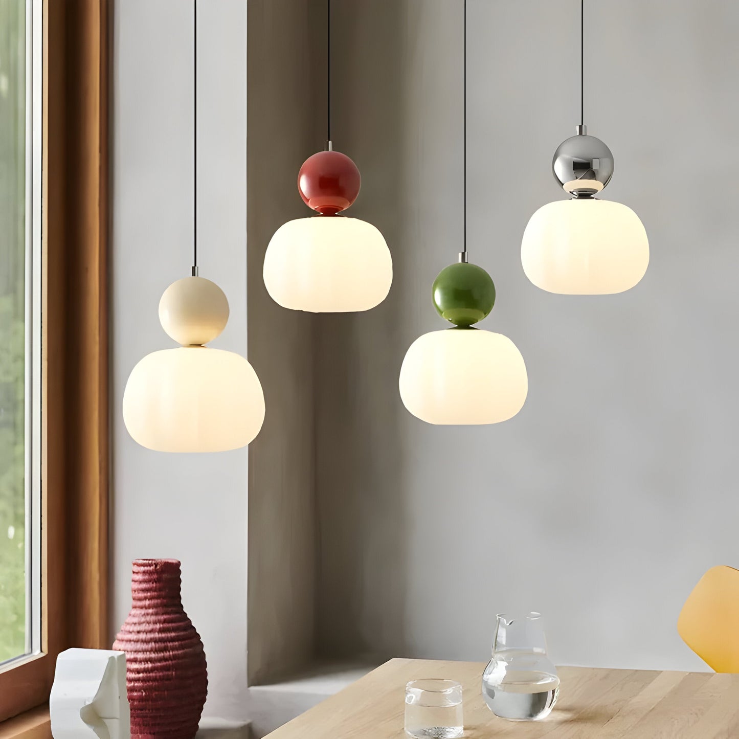 Mjørik – Nordic-Style Hanging Solar LED Pendant Light