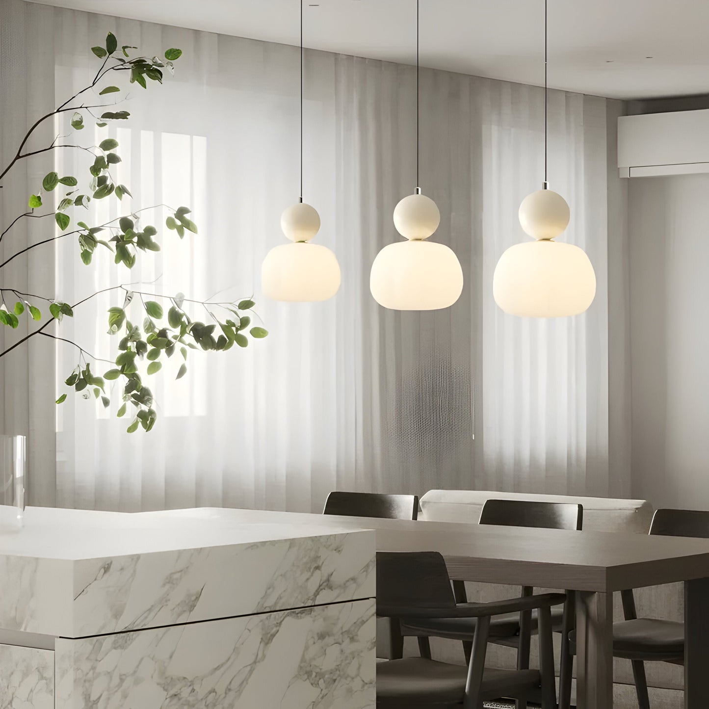 Mjørik – Nordic-Style Hanging Solar LED Pendant Light