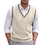 Harrison Men's Sweater Vest – V-Neck Knit Sleeveless Smart Casual Jumper