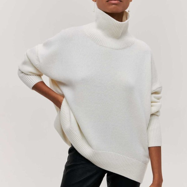 Florence Women's Knit Jumper – Soft Relaxed Fit Smart Casual Winter Sweater