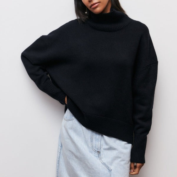 Florence Women's Knit Jumper – Soft Relaxed Fit Smart Casual Winter Sweater