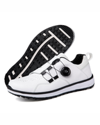 Trevor Men's Spikeless Golf Shoes – Microfibre Leather Lace-Up Golf Trainers