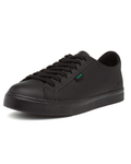 Dorian Men's Vegan Lace-Up Trainers – Corn Leather Casual Rubber Sole Sneakers