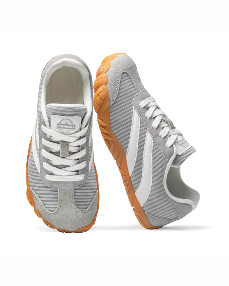 Teagan Women's Barefoot Trainers – Wide Toe Box Zero Drop Suede Lace-Up Shoes