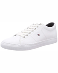 Pierce Men's Leather Trainers – Lace-Up Rubber Sole Casual Sneakers