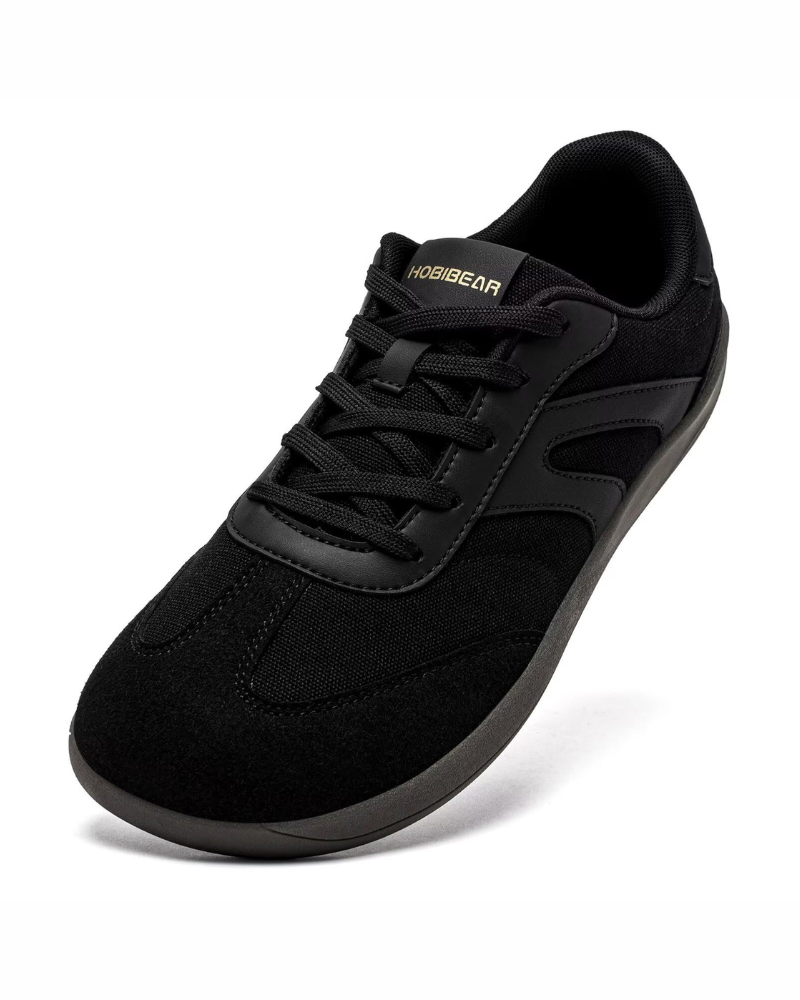 Kellan Men's Barefoot Trainers – Zero Drop Wide Fit Lace-Up Rubber Sole Shoes