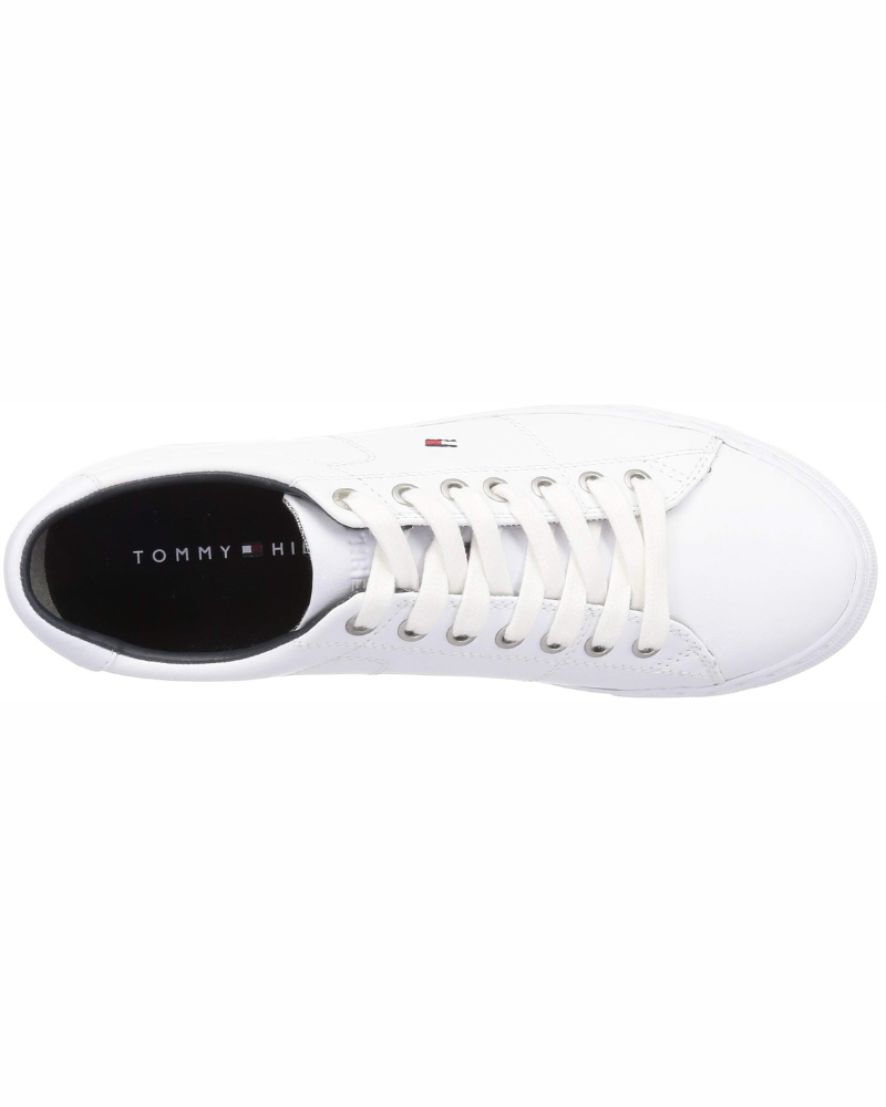 Pierce Men's Leather Trainers – Lace-Up Rubber Sole Casual Sneakers