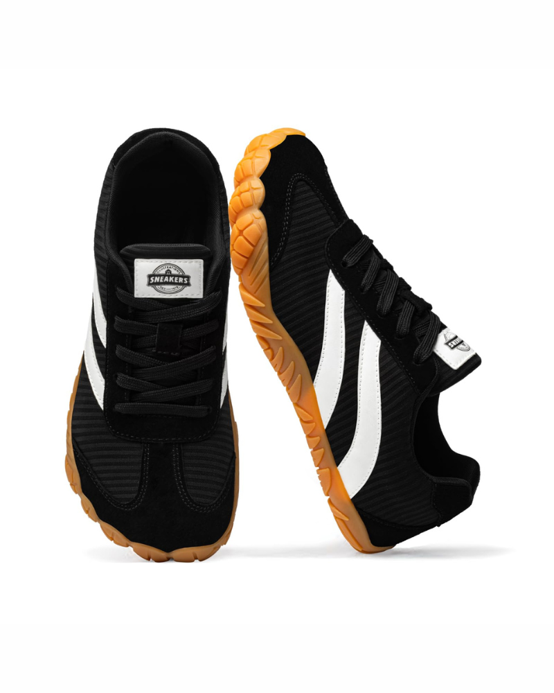 Teagan Women's Barefoot Trainers – Wide Toe Box Zero Drop Suede Lace-Up Shoes